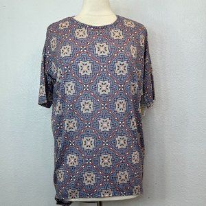 NWT Lularoe Irma Tunic Multicolor Geometric Print Size XXS